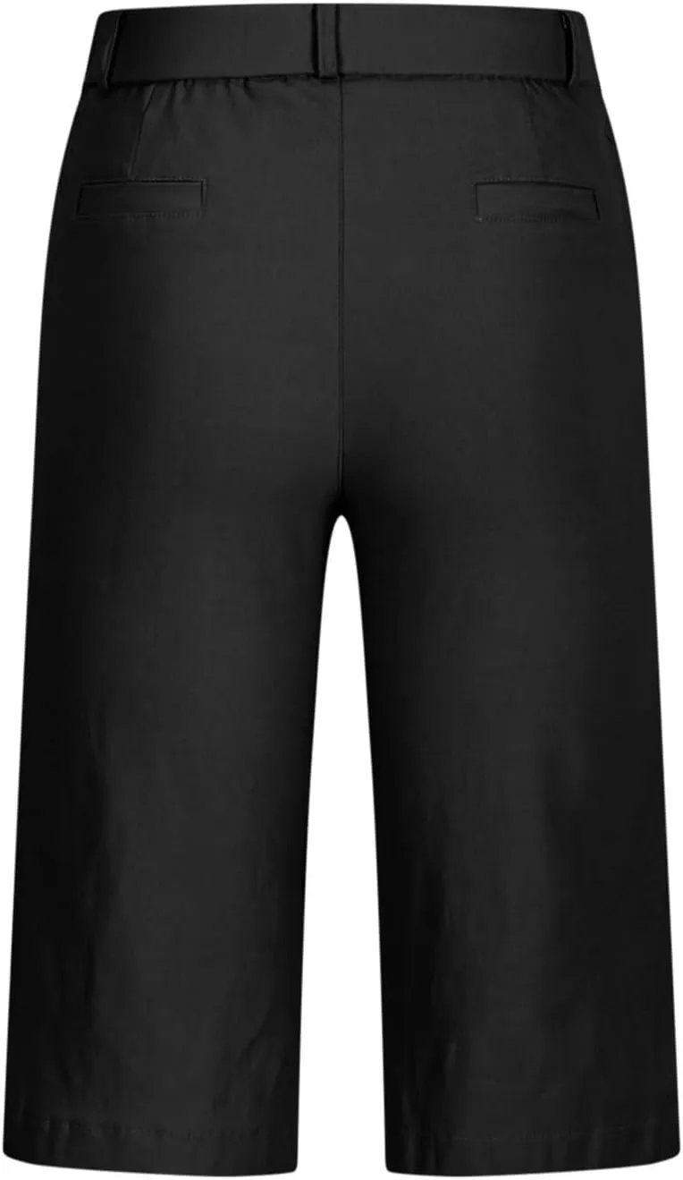 Bermuda Shorts for Women Knee Length Casual High Waisted Chino Shorts with Pockets 2025 Work Comfy Straight Leg Outfits