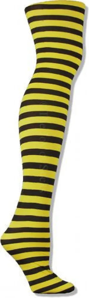 Black and Yellow Striped Tights