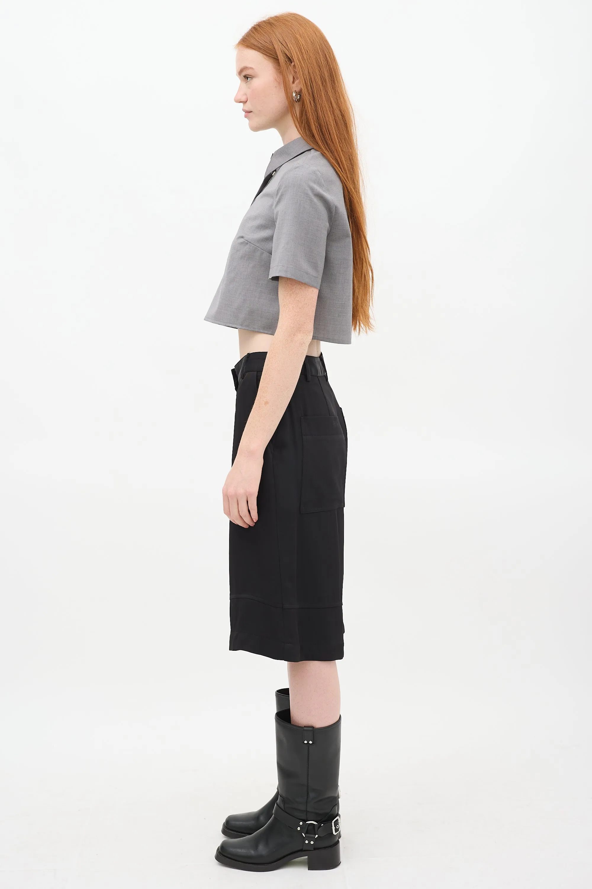 Black Eco Cargo Shorts