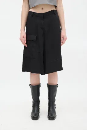 Black Eco Cargo Shorts