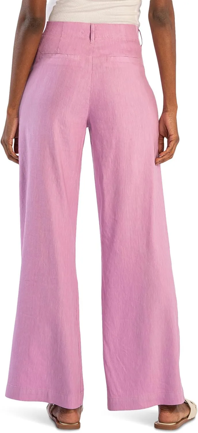 KUT from the Kloth Women's Petite Meg High-Rise Wide Leg Pants in Orchid
