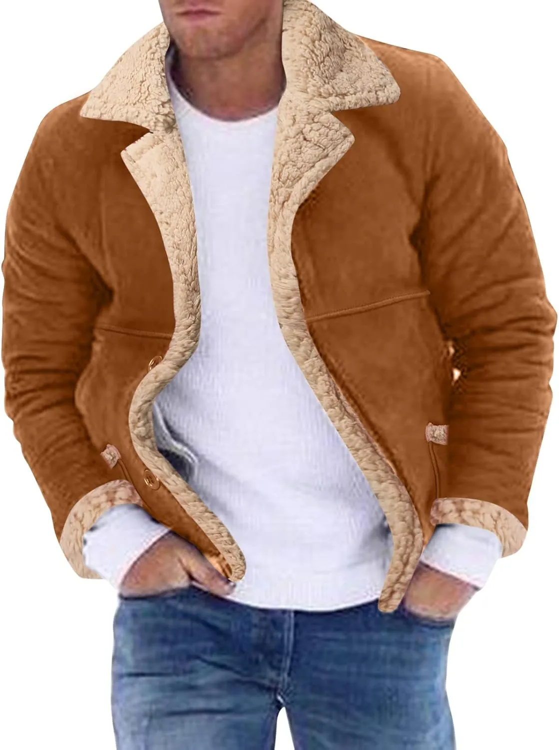LCMTWX Mens Winter Coats Jacket Stand Collar Knitted Splice Sweater Coat Casual Cardigan Stylish Outwear Mens Coats