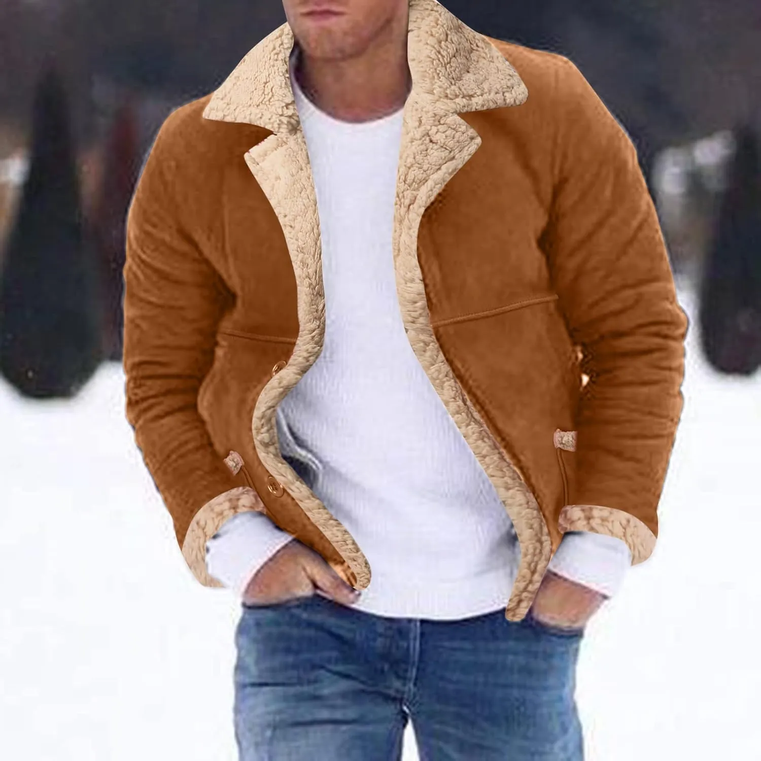 LCMTWX Mens Winter Coats Jacket Stand Collar Knitted Splice Sweater Coat Casual Cardigan Stylish Outwear Mens Coats