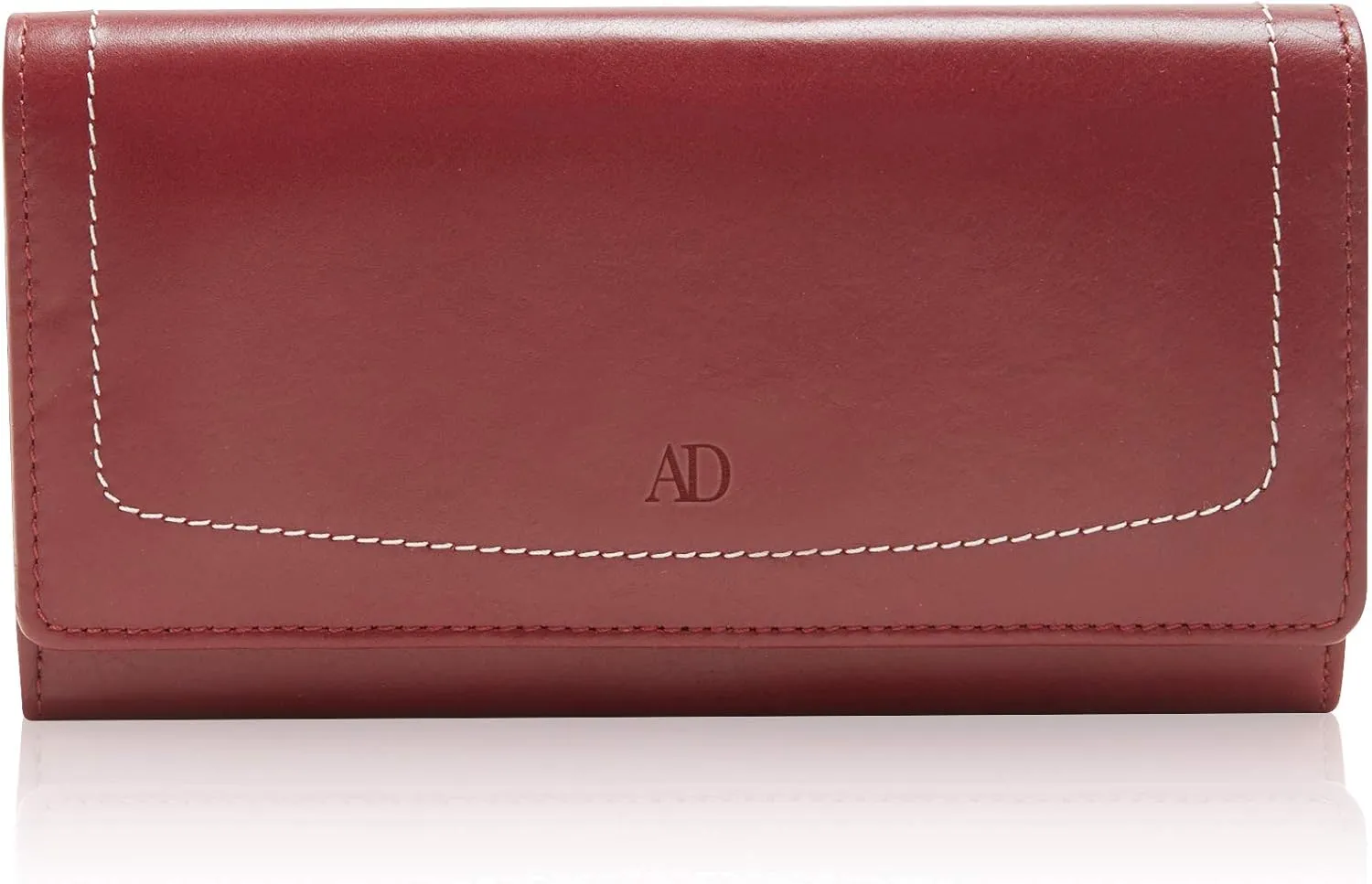 Leather Clutch RFID Wallets For Women - Big Womens Wallet Accordion Purse Organizer Zip Coin Pouch Gifts For Women