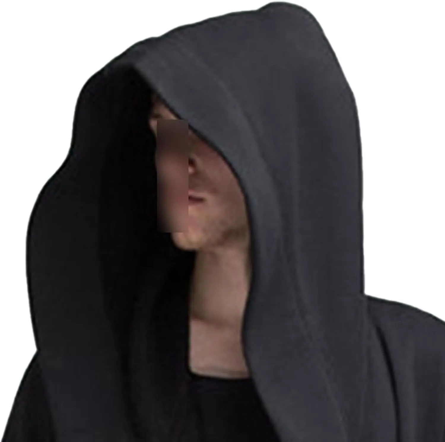 Maiyifu-GJ Men's Hooded Ruffle Shawl Collar Coat Long Sleeve Open Front Cardigans Lightweight Drape Cape