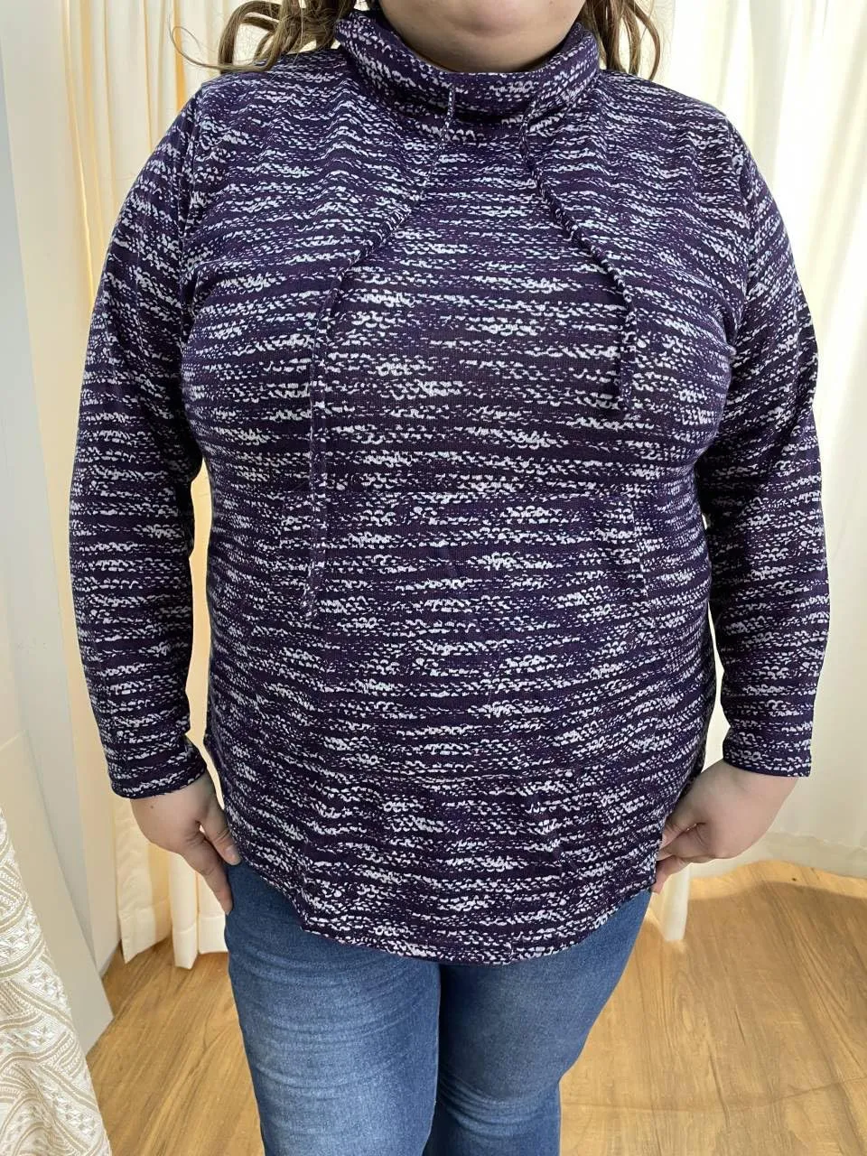 RITERA Plus Size Tops for Women Long Sleeve V/Cowl Neck Lightweight Sweatshirts Pullover Tunics Sweaters Fall Winter XL-5XL