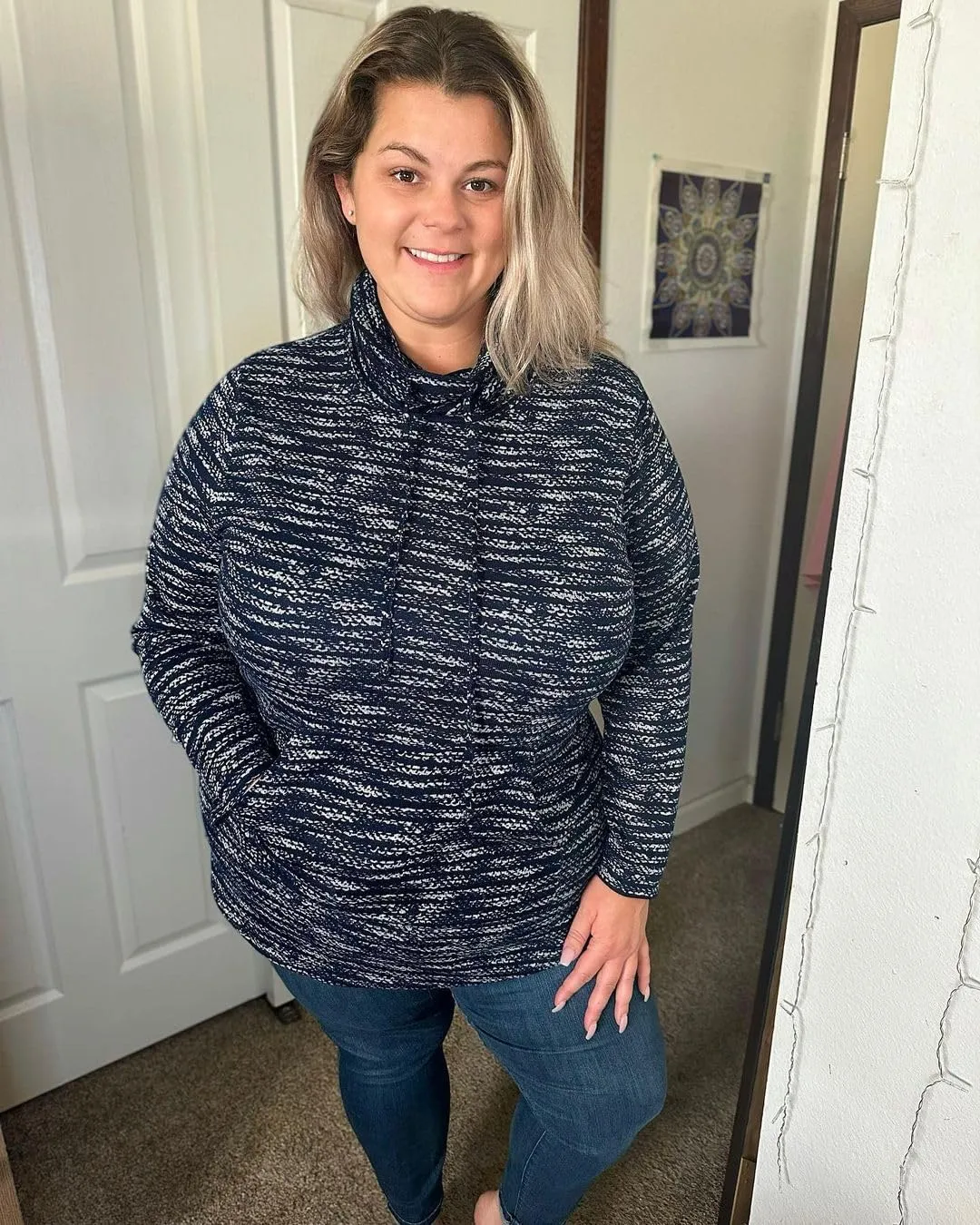 RITERA Plus Size Tops for Women Long Sleeve V/Cowl Neck Lightweight Sweatshirts Pullover Tunics Sweaters Fall Winter XL-5XL