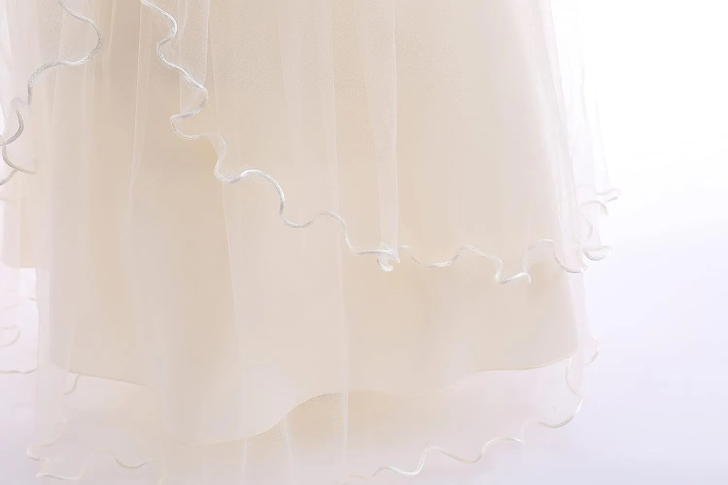 Weileenice Vintage Off The Shoulder Flower Girl Dress Lace Embroidery Little/Big Girls Wedding Bridesmaid Holiday Ballgown