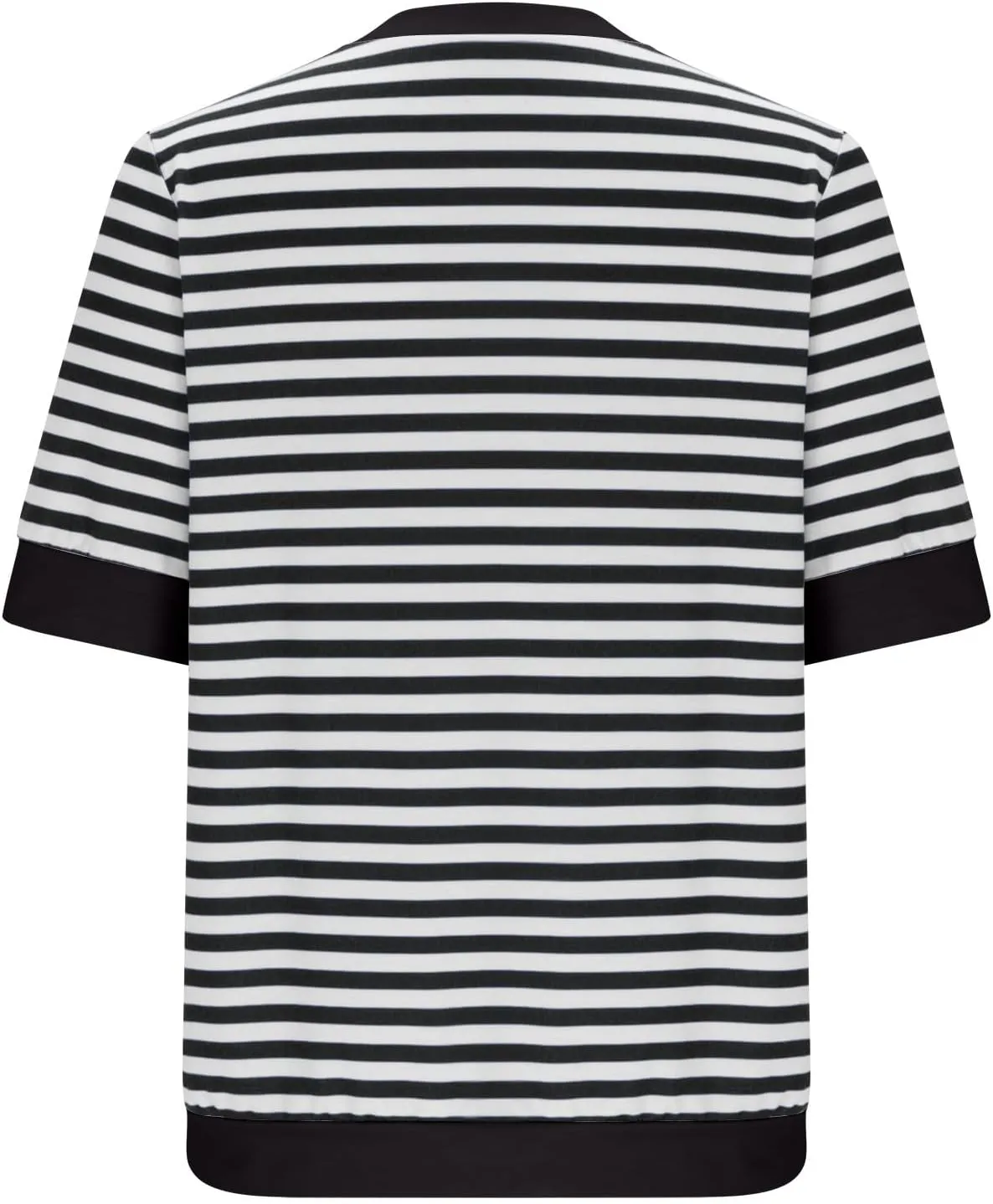 Women Oversized Striped Short Sleeve T-Shirts Color Block Crew Neck Loose Pullover Shirt Trendy Casual Summer Tee Tops