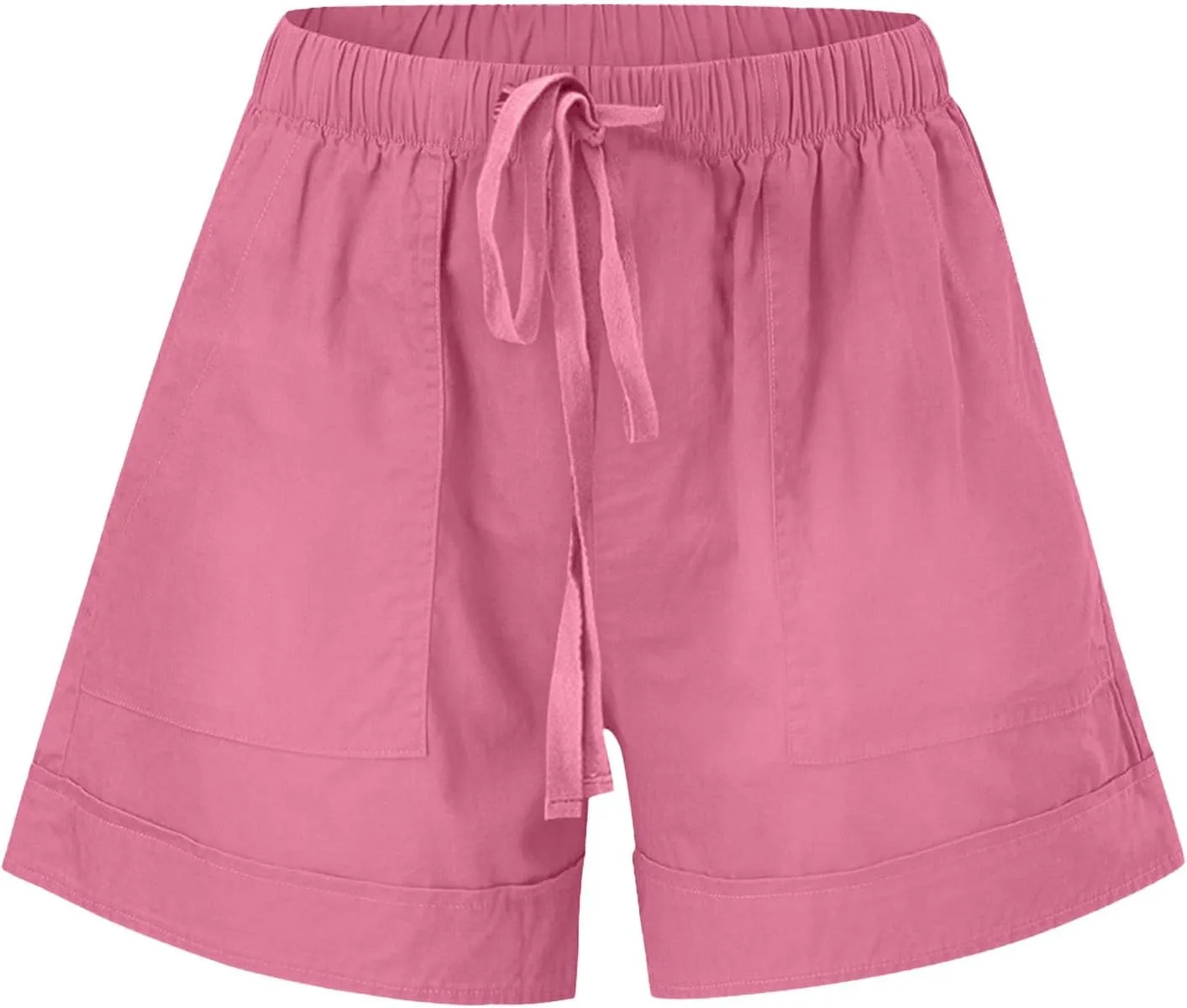 Women's Summer Shorts Elastic Waist Casual Drawstring Lightweight Comfortable Breathable Soft Stretchy with